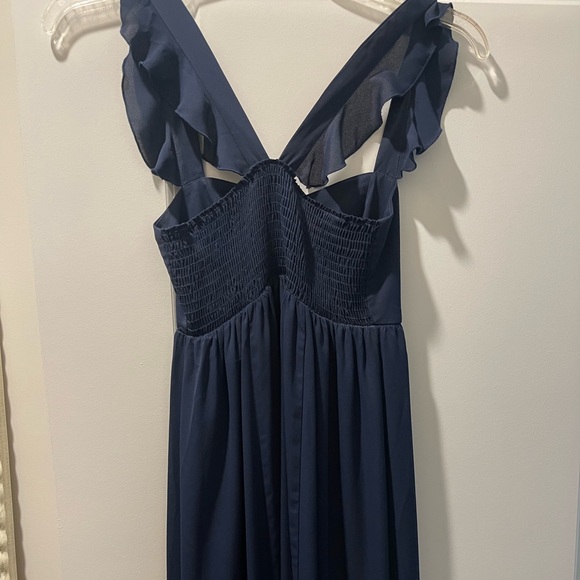 Show me your mumu bridesmaid dress. Size small. Navy blue. - Picture 1 of 2